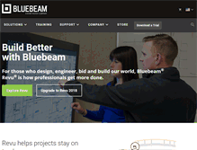 Tablet Screenshot of bluebeam.com